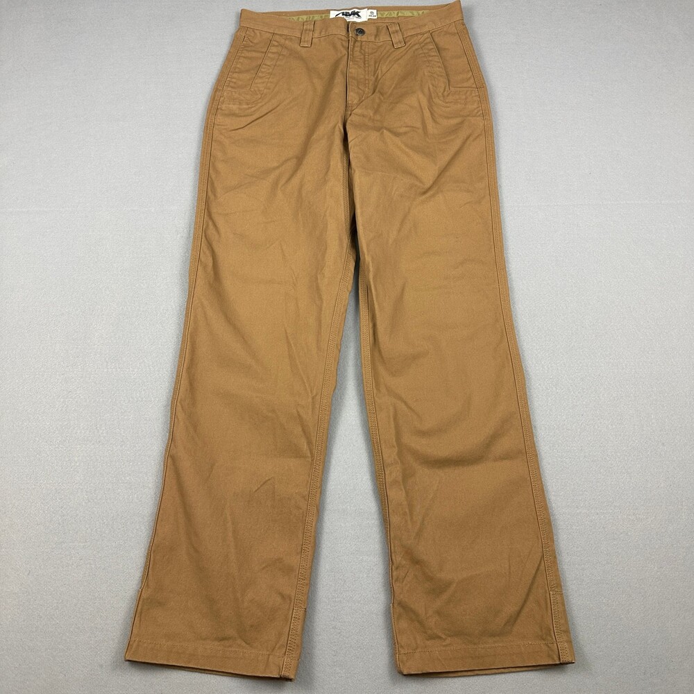Mountain Khakis Pants Men 32 Beige Canvas Straight Leg Workwear Outdoor Utility